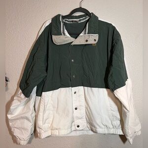 Vintage Nike Track Jacket White & Dark Green